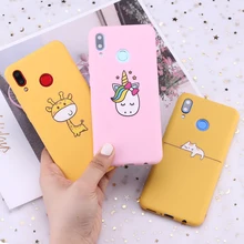 For Samsung S8 S9 S10 S10e Plus Note 8 9 10 A7 A8 Cute Cartoon Animals Unicorn Candy Silicone Phone Case Cover Capa Fundas Coque