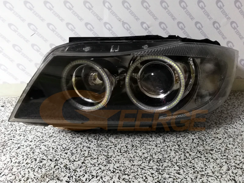 Для BMW 3 серии E90 E91 2005 2006 2007 2008 ксеноновая фара отличное Ультра яркое освещение smd комплект светодиодов «глаза ангела» DRL