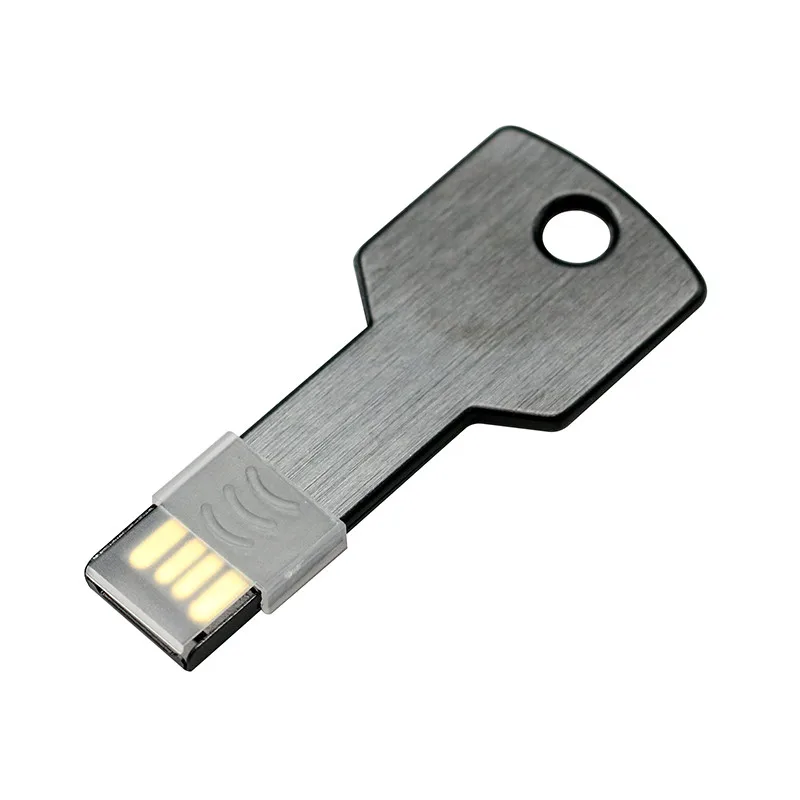 Мини-металлического алюминия ключ Форма USB Flash Drive 8 ГБ 16 ГБ 32 ГБ 64 ГБ USB Memory Stick 128 ГБ флешки флэш-накопитель