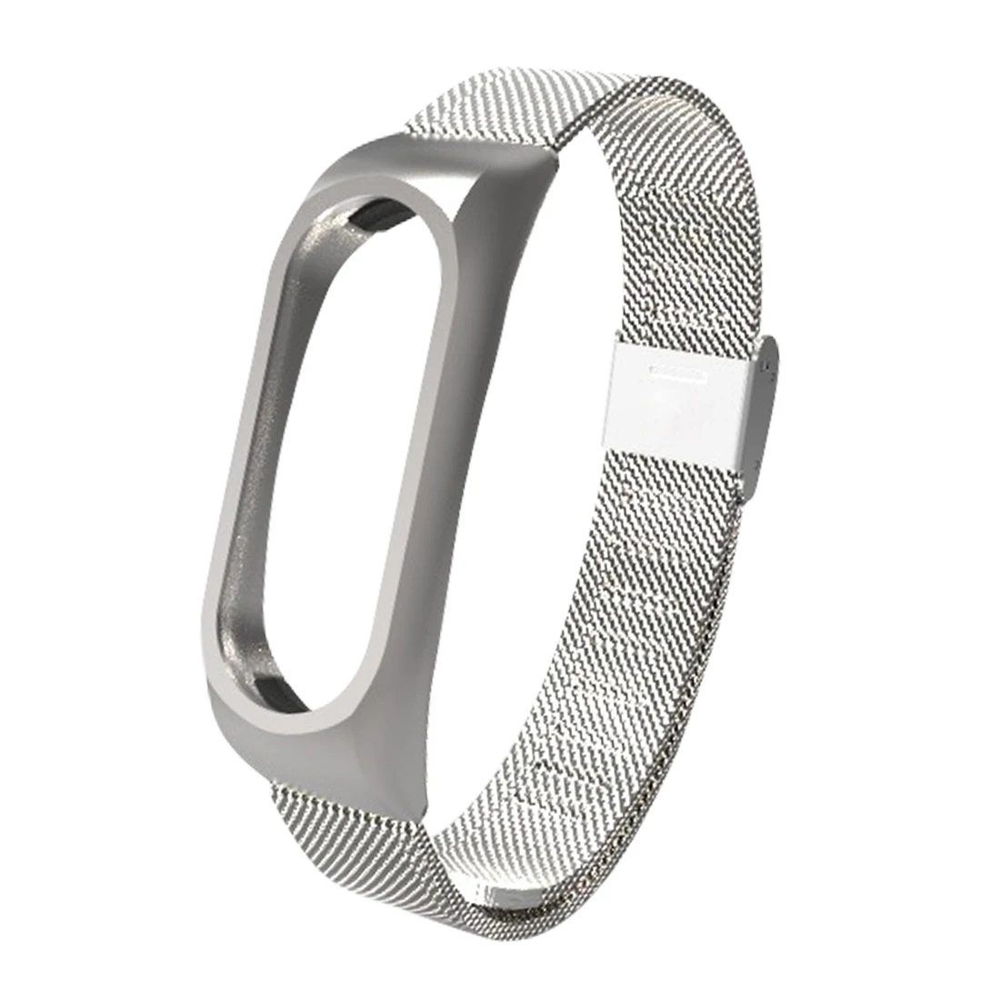 Модный высококачественный ремешок для часов для Xiaomi mi, 2 ремешка, браслет для mi Band 2, браслет miband 2, ремешок на запястье - Цвет: Silver