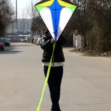 Новое поступление наружная спортивная защита воздушный змей в форме ромба/ромбовидные воздушные змеи для детей подарок с ручкой и линией хороший Летающий