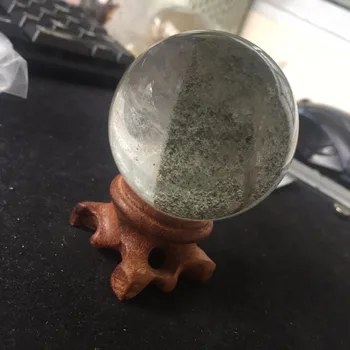 

53mm Natural Green Phantom Quartz Crystal Ball Healing Stones for Decoration