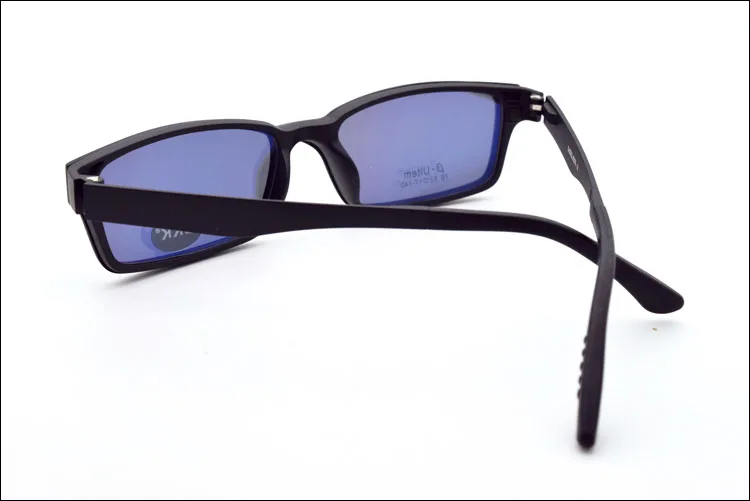 Бесплатная доставка Ультра-легкий Вольфрам титановая оправа для очков 3D магнитный зажим солнечные очки близорукость функциональные очки
