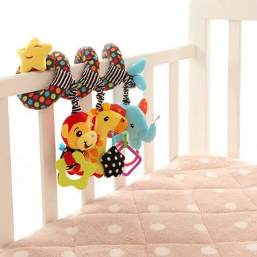 Plush Toys Cute Activity Spiral Crib Pram Stroller Car Seat Travel Hanging Toys Baby Boys Girls Rattles Toys Plush Toys Cute Activity Spiral Crib Pram Stroller Car Seat Travel Hanging Toys Baby Boys Girls Rattles Toys