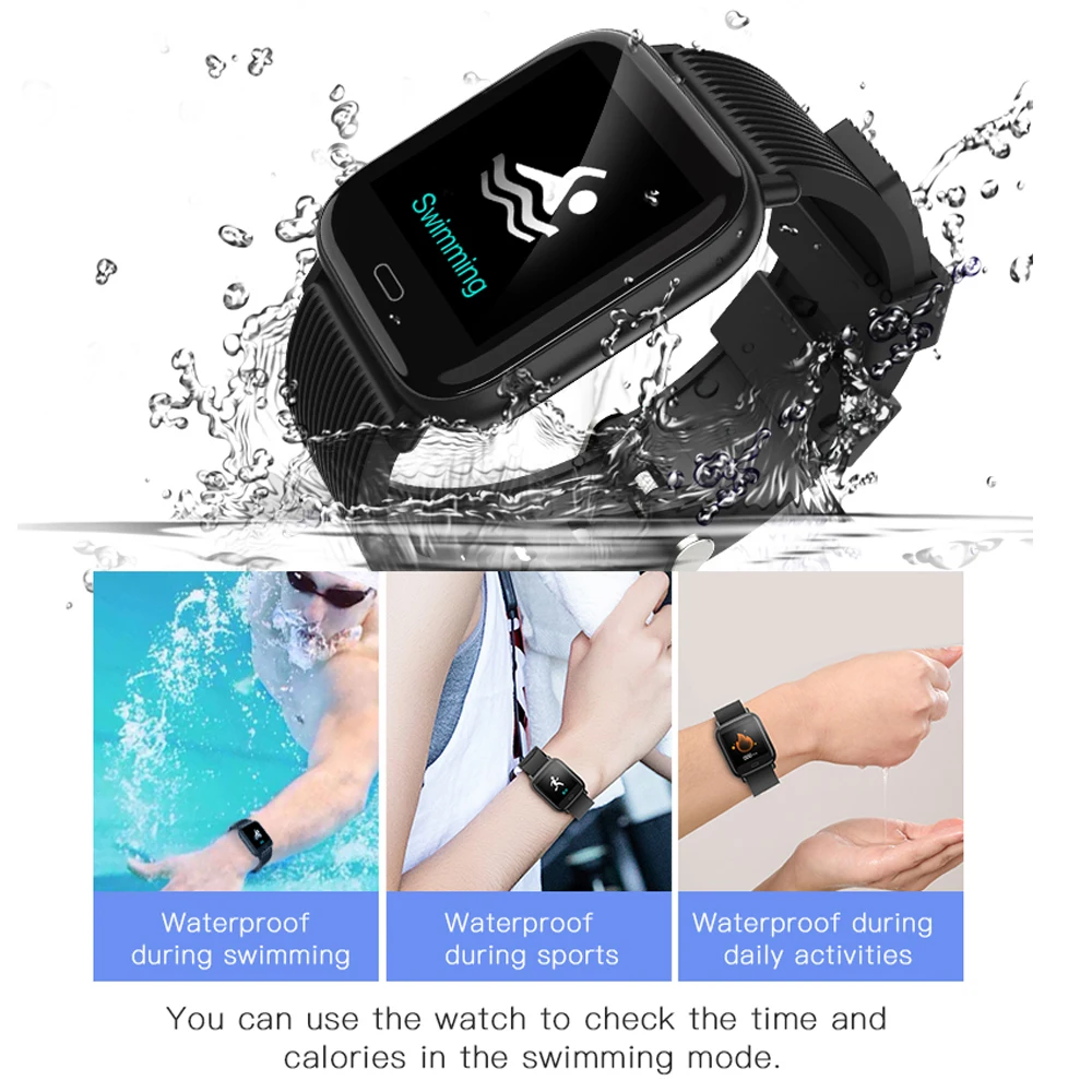 1,3 дюймовый экран BT4.0 умные часы фитнес-трекер пульсометр спортивный монитор сна кровяное давление кислородный объем браслет шагомер