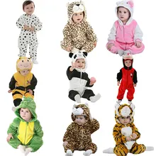 Комбинезоны с капюшоном для детей от 0 до 3 лет, детская фланелевая теплая осенняя одежда для сна, пижамы с рисунком для мальчиков и девочек, одежда с лямками для мобильных телефонов