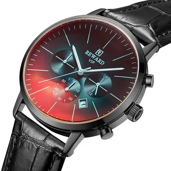

Watch Men Top Luxury Brand Mens Watches Leather Chronograph Waterproof Sport Men's Watch Quartz Male Clock Relogio Masculino