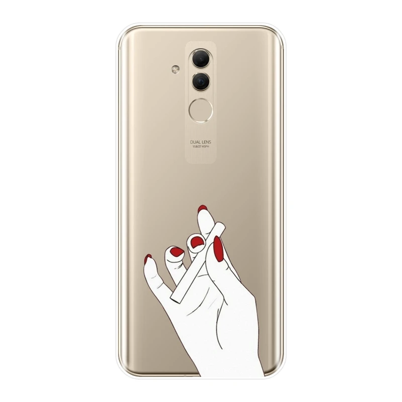 ТПУ задняя крышка для Huawei Mate 7 8 9 10 20 Lite силиконовый мягкий лучший друг милый чехол