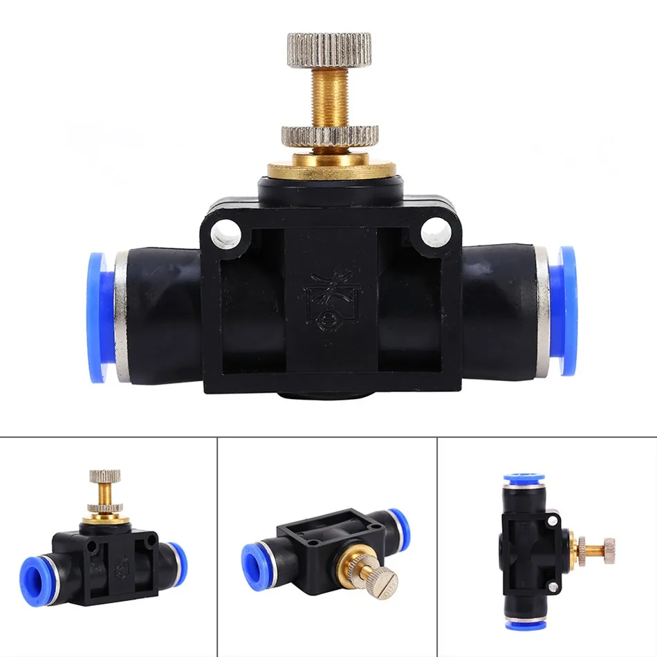 Купить 1 шт. пневматический регулятор скорости потока пневматические ...