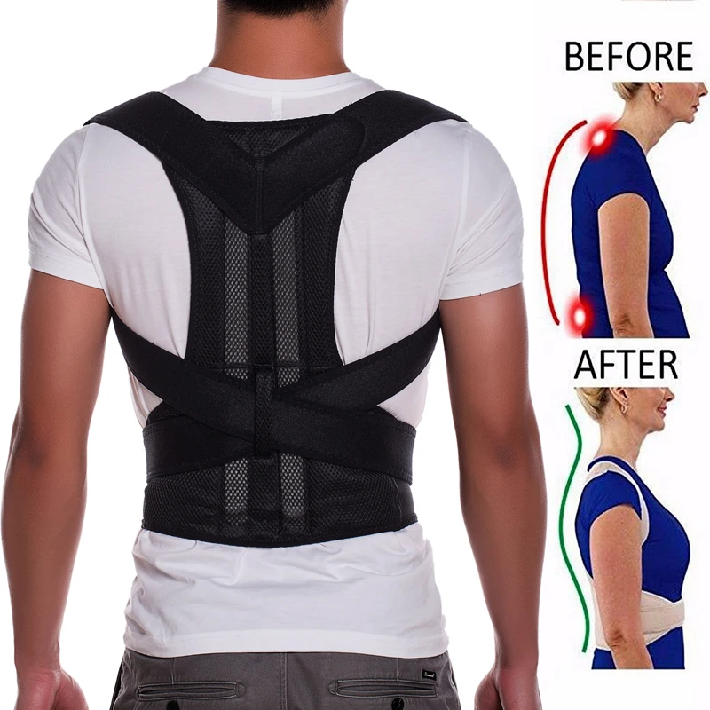 

Adjustable Adult Corset Back Posture Corrector Therapy Shoulder Lumbar Brace Spine Support Belt Posture Correction For Men Women