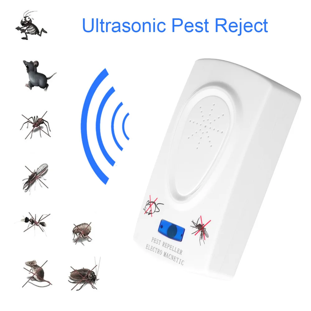 

1PC Practical Ultrasound Mouse Cockroach Repeller Device Insect Rat Spider Mosquito Killer Pest Control Household Pest Rejecter