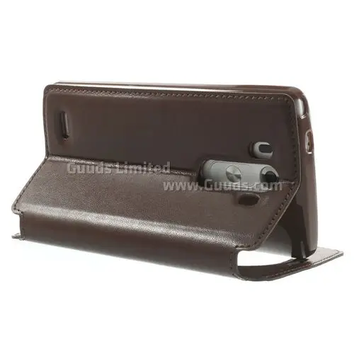 Roar Korea Noble Quick Circle Leather Flip Cover for LG G3 D850 D855 LS990 - Brown