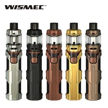 

Original WISMEC SINUOUS SW Kit with 4ml Elabo SW Atomizer 4ml Spare Glass Tube 3000mAh Battery Max 50W Output E-cig vs Ijust 3