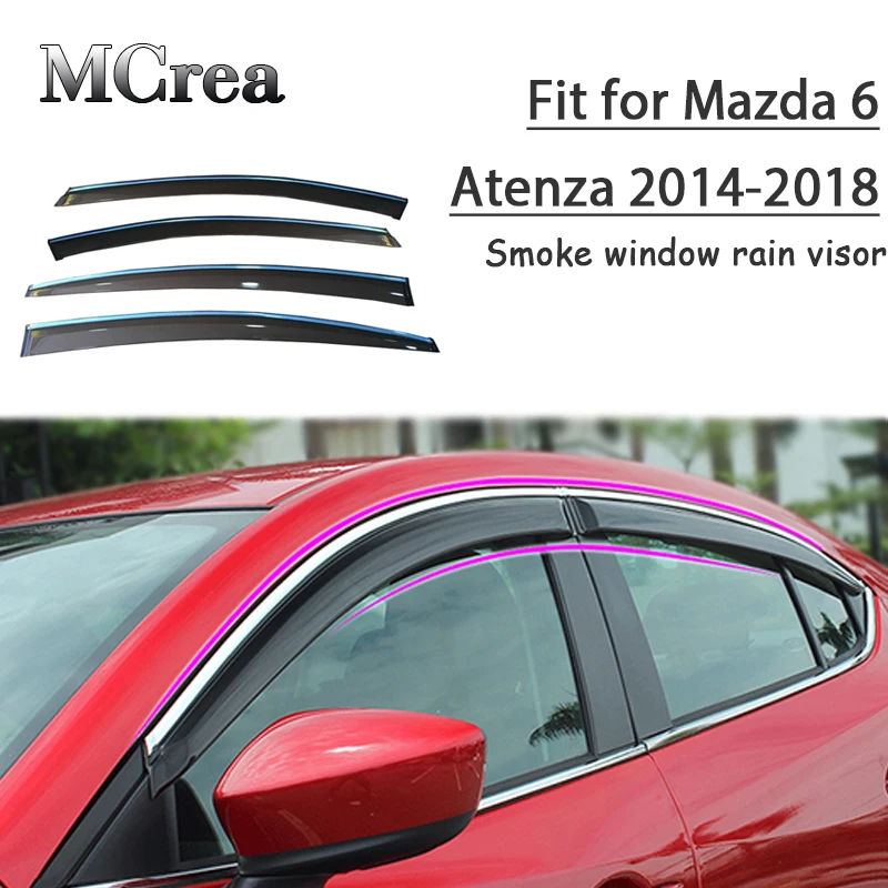 4 шт. дефлекторы для окна Mazda 6 Atenza 2014 2015 2016 2017 | Автомобили и мотоциклы