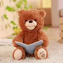 1 шт. 30 см Peek a boo Story time Медвежонок прекрасный мягкий наполнитель электрические игрушки плюшевый медведь образовательная Интерактивная Детская подарок на день рождения