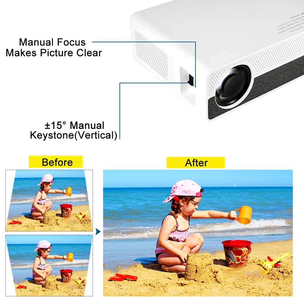  Vivicine Latest M19 Full HD ProjectorOptional Android 9.0 HDMI USB PC 1080p Home Theater Video Proj