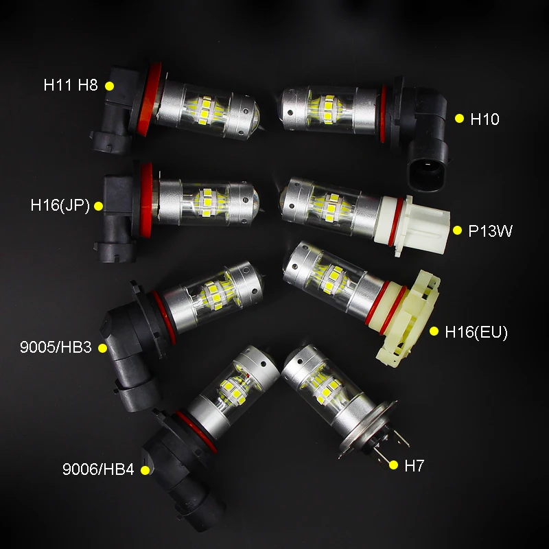 2 шт. светодиодный светильник CANBUS H7+ декодер H7 без ошибок без мигания для автомобиля противотуманный светильник без мигания белый