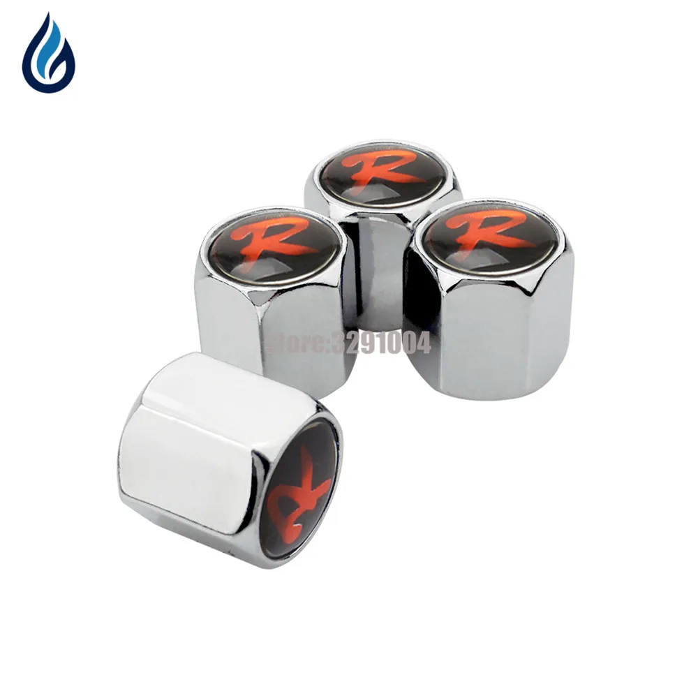 Car Styling Wheel Tire Valve Stems Cap Cover For R Logo For Toyota Audi A3 VW Scirocco Golf Polo Bora Mercedes Benz Honda Civic