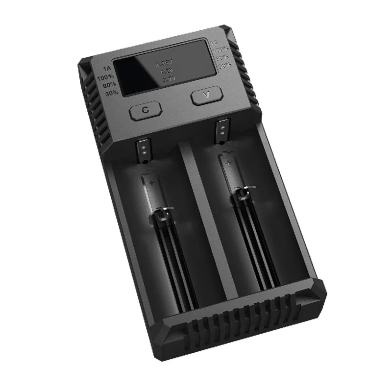 Новинка зарядное устройство NITECORE I2 Intelli с OLED экраном + 18650 3200 мАч NL1832 3 7 в Вт ч
