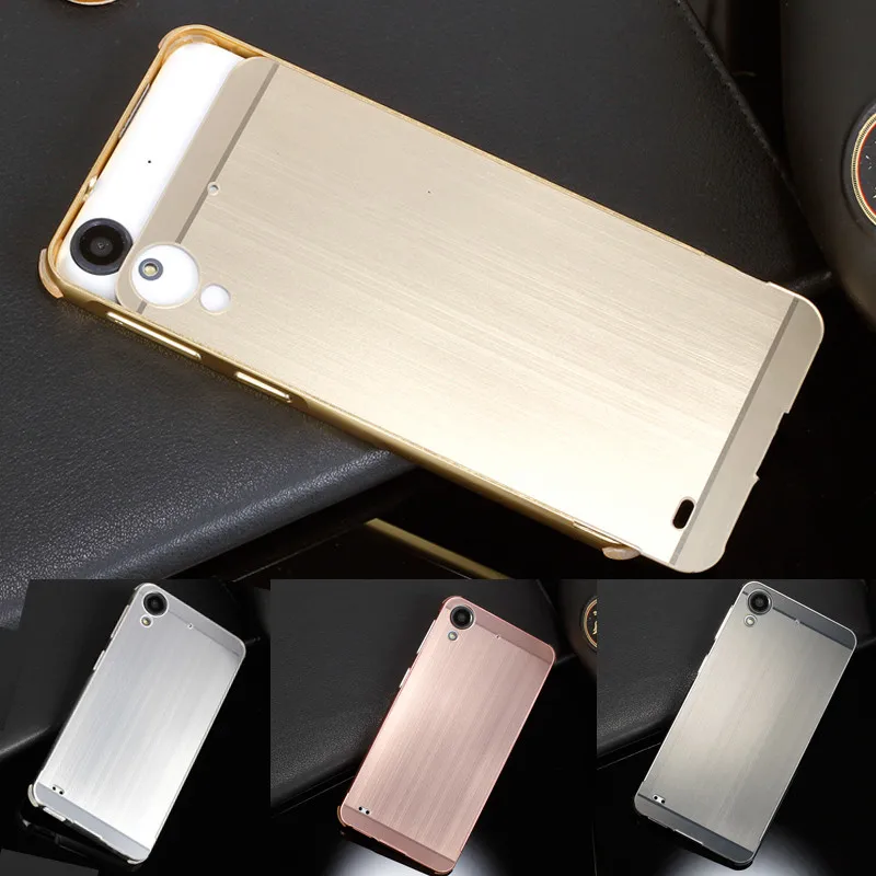 

For HTC Desire 630 530 5.0" Case Plating Metal Frame Cover with Brushed Back Cover Hard Case for HTC Desire 530 630 5.0