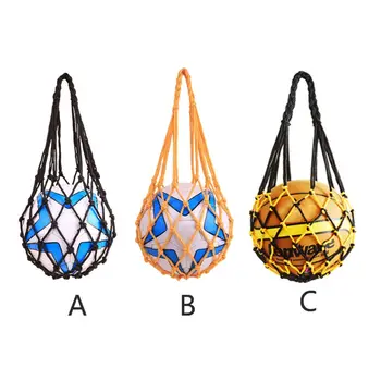 

Weaving Polyester Net Bag Portable Football Basketball Volleyball Sport Mesh Bag