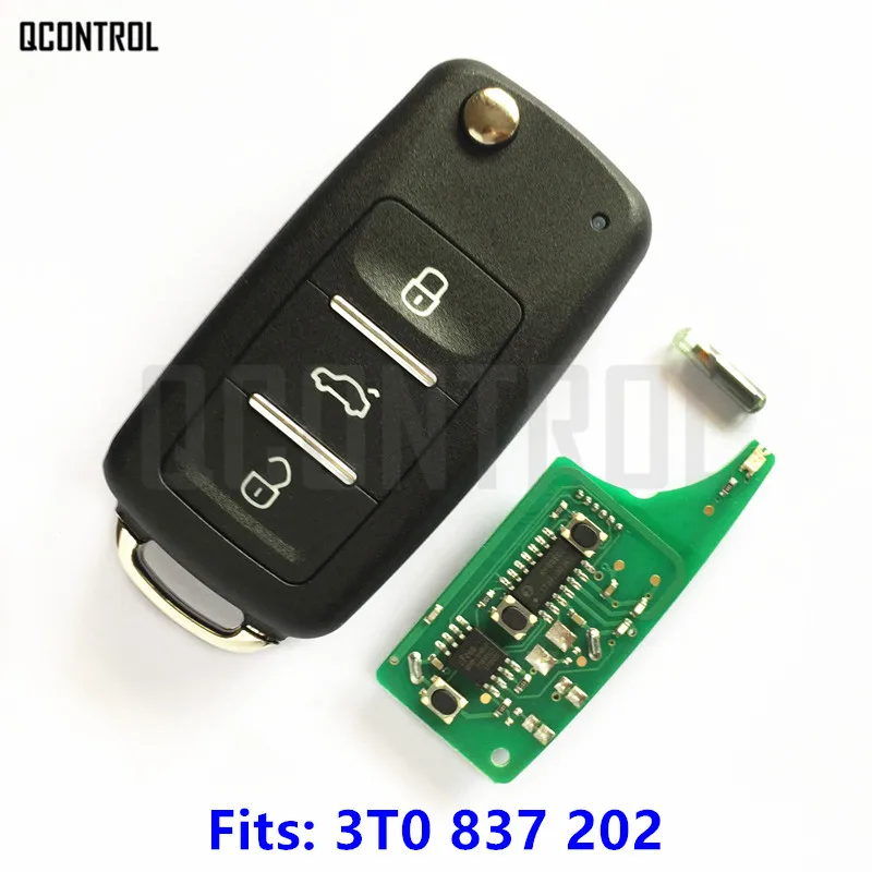 Qcontrol автомобиль удаленный ключевой костюм для Skoda citigo/Fabia/Octavia/быстрого/ROOMSTER/Superb/ йети 3T0 837 202/3T0837202