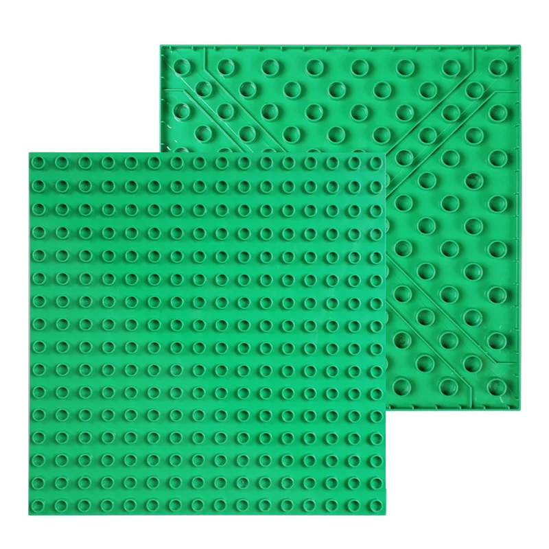256 Duploe большая Базовая пластина для конструктора 16*16 точек двухсторонняя Строительная пластина для строительных блоков игрушки для детей совместимый подарок Duplo полые
