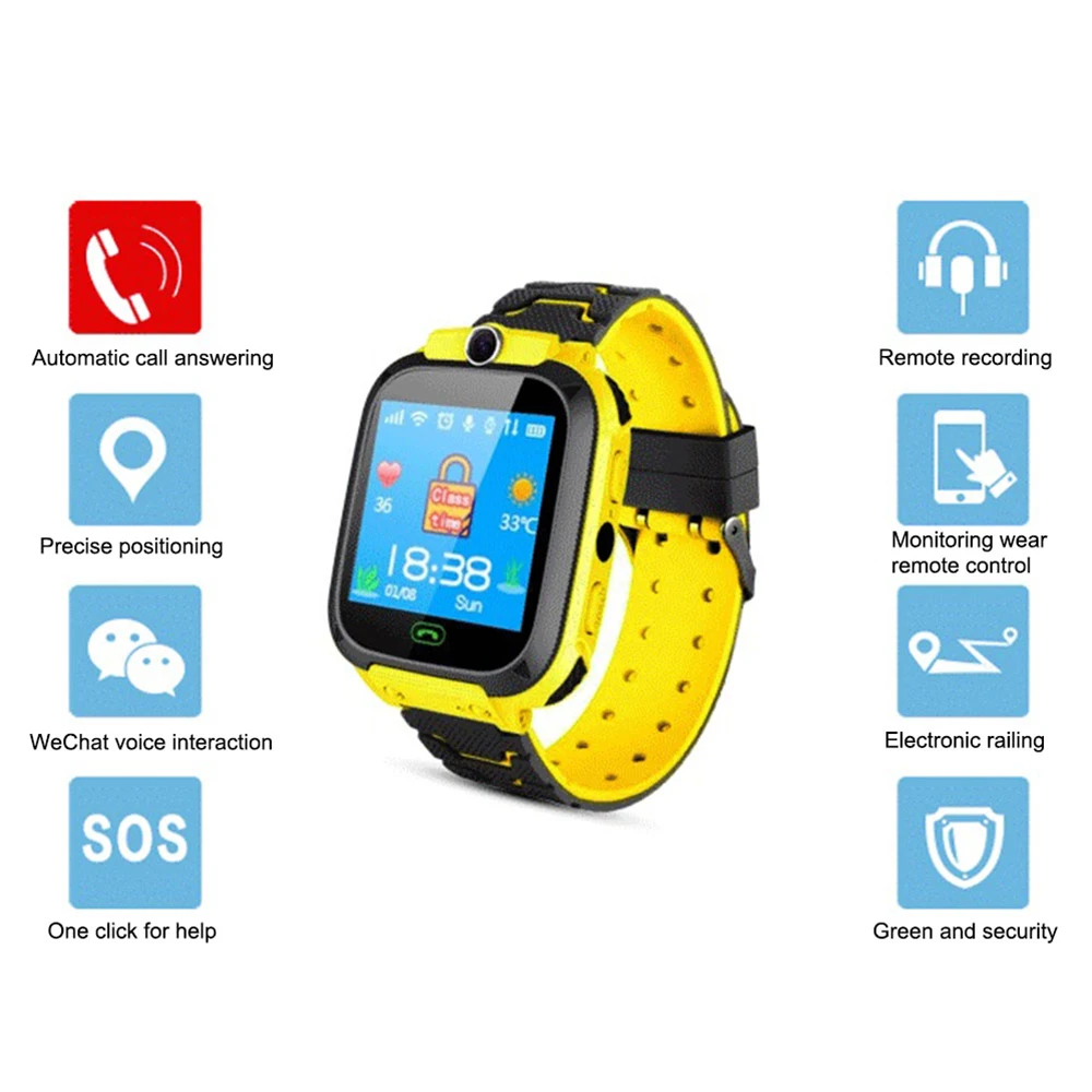  Q12B kinder Smart Uhr Lange Standby 2G Wasserdichte Fernbedienung GPS Locator Kamera Anruf Anti-ver
