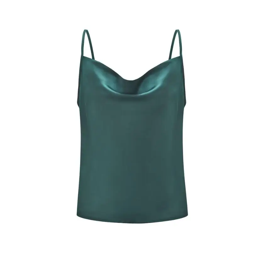 Летний женский укороченный топ с регулируемыми бретельками, приталенные рубашки, уличная одежда, женские сексуальные топы, женские укороченные топы - Цвет: Зеленый