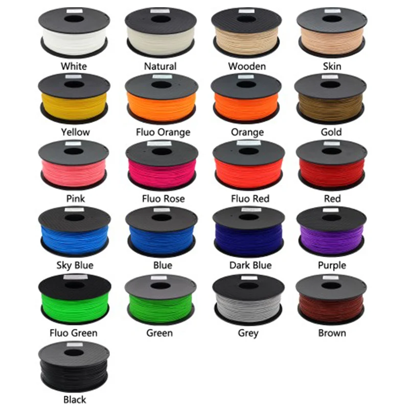 

Anet PLA Filament 3D Printer Filament 1kg/Roll 2.2lb 1.75mm for Anet RepRap i3 3D Printer&3d Printer Pen Many Colors Optional
