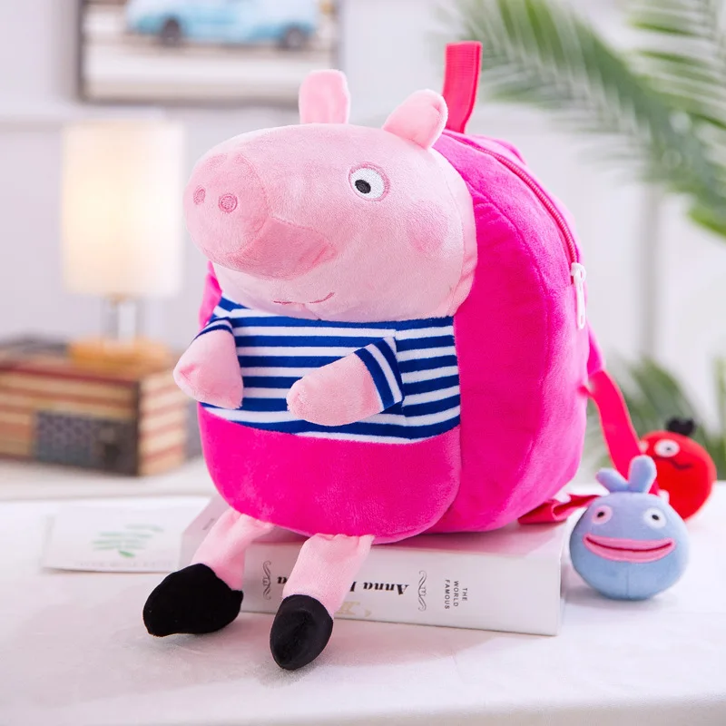 Peppa pig kawaii мягкие игрушки розовая сумка для поросенка детский сад милый