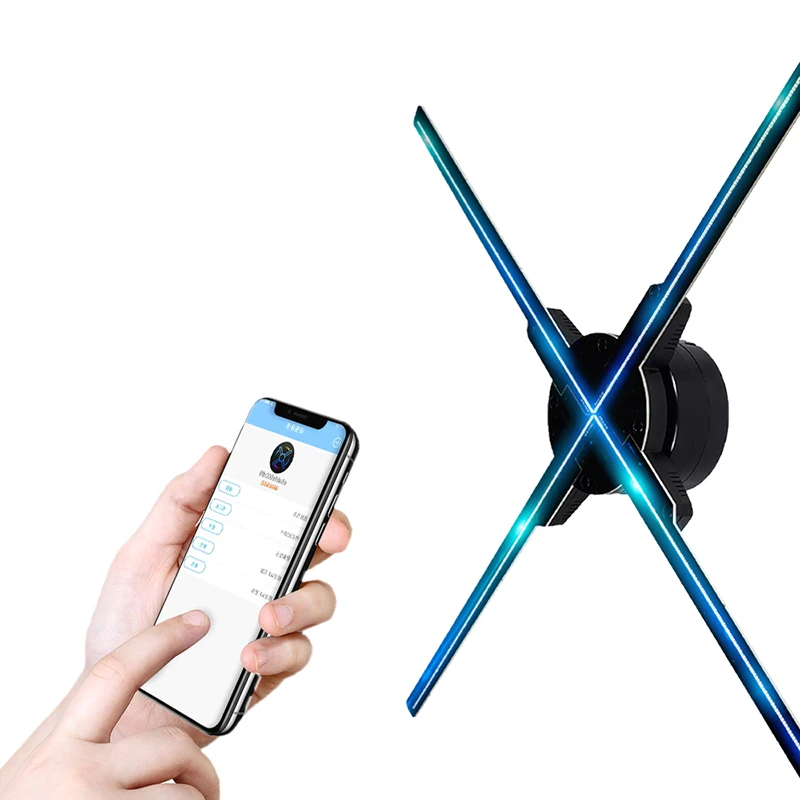 Utorch Z3 Holographic Display LED Fan Advertising Machine WIFI 3D Projector APP Control Four Axil Design Video Projector Utorch Z3 Holographic Display LED Fan Advertising Machine WIFI 3D Projector APP Control Four Axil Design Video Projector