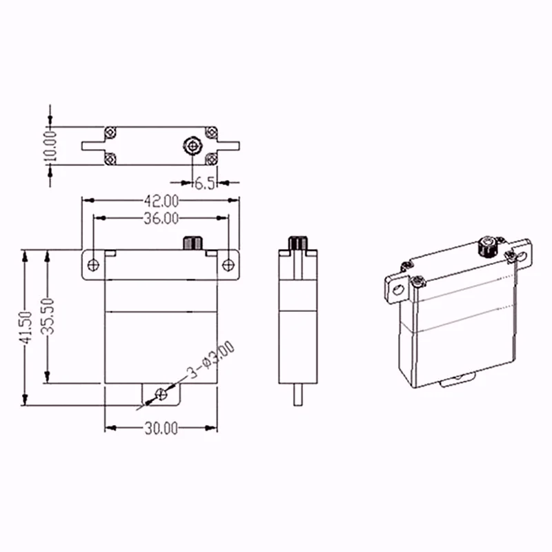 KINGMAX-KM2607MD-26g-8kg-cm-digital-metal-gear-wing-servo-dual-ball-bearings-full-CNC-aluminum (3)