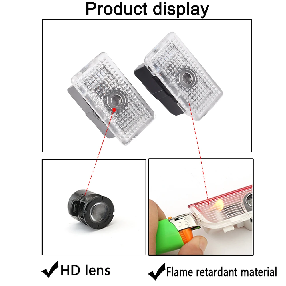 2 قطعة/الوحدة سيارة LED الشبح مجاملة الظل أهلا ضوء الليزر شعار الإسقاط الباب مصباح ل تسلا نموذج S نموذج X نموذج 3 نموذج Y