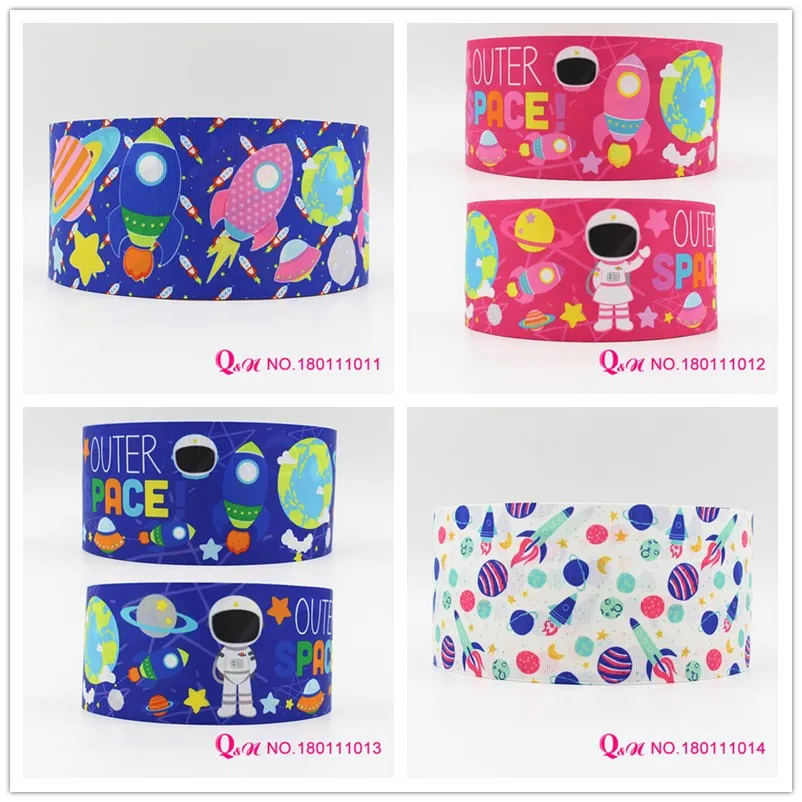 

Q&N ribbon 10 yards lot 3inch 75mm cartoon craft printed grosgrain ribbon decoration for hairbow handmade diy