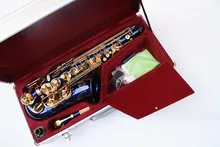 ZK-300 E-flat alto saxophone / tube / instruments blue body gold key metal luggage