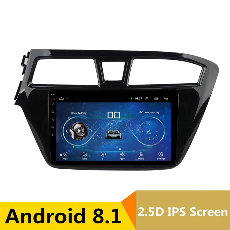 

10" 2.5D IPS Android 8.1 Car DVD Multimedia Player GPS for Hyundai elite i20 2015 2016 2017 2018 audio radio stereo navigation