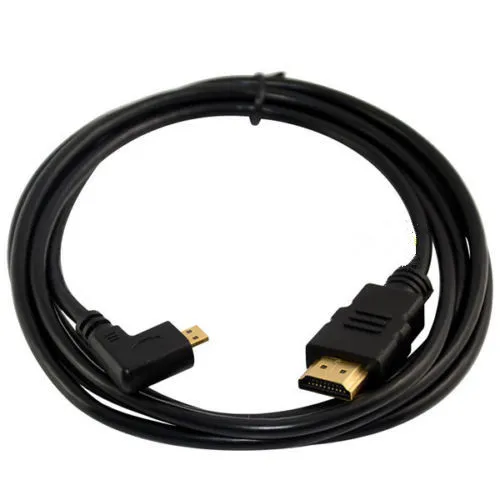 15 см 180 HDMI 1 4 кабель Шнур адаптер HDTV папа к Micro Мужской левый угловой|left angle|adapter