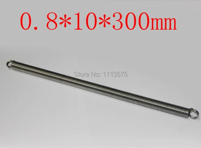 0.8*10*300mm metal 304 321 316 stainless steel torsion extension