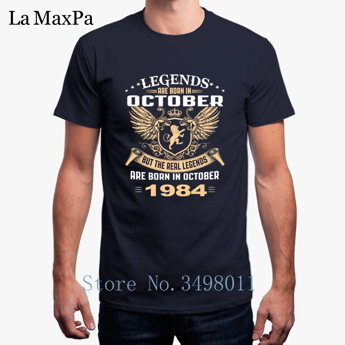 Дешевая мужская футболка Legends Are Born In October 1984, футболка унисекс с круглым воротником, крутая Мужская футболка s, Мужская футболка больших размеров