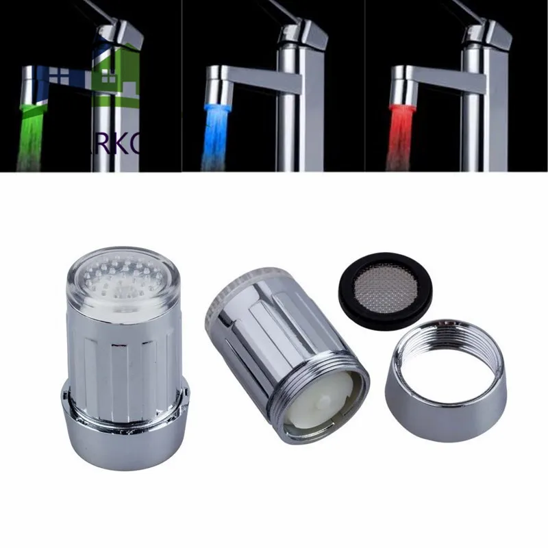 HARKO New LED Water Temperature Sensor Tap 3 colors Faucet Light
