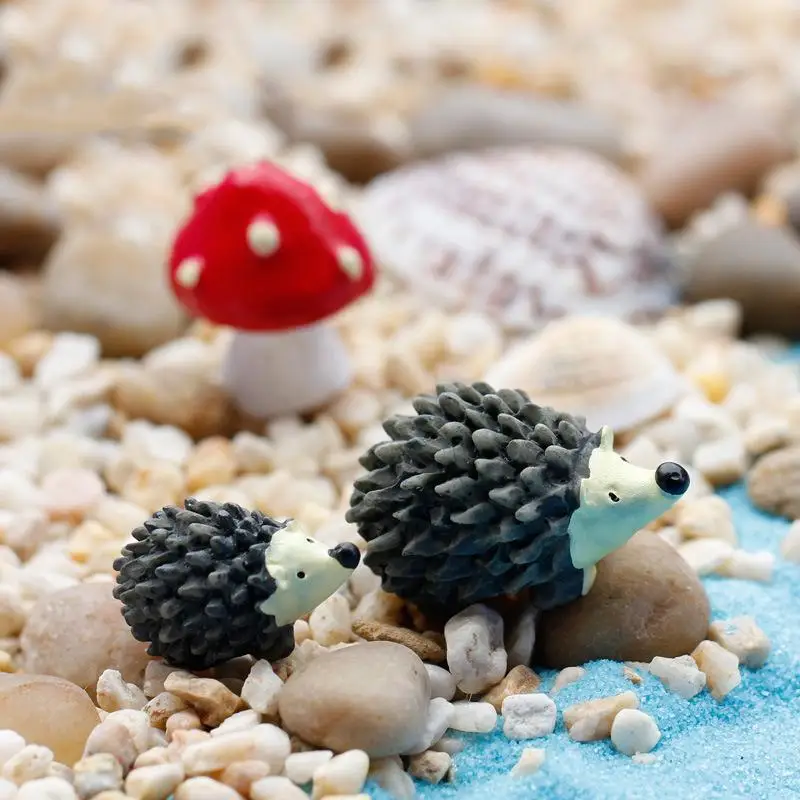 

1/3Pcs Miniature Ornament Hedgehog Mushroom Set Decor Fairy Garden Hot Mini Hedgehog Mushroom Set Decorations For Home