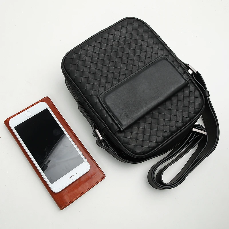 Black Bags Leder Lässig Handarbeit Männer Lanspace Mode Umhängetasche Messenger 618qWwS