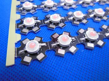 

50pcs 3W Orange High Power LED Light diodes 600-610nm with 20mm Star Base