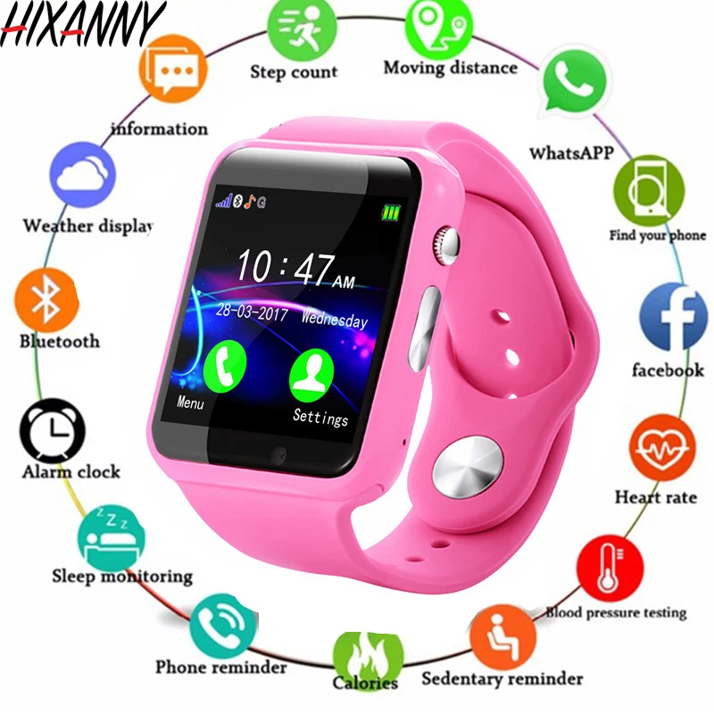 

New Arrival Men Women Smart Watch WristWatch Support With Camera Bluetooth 2G SIM TF Card Smartwatch For Android Phone Watch