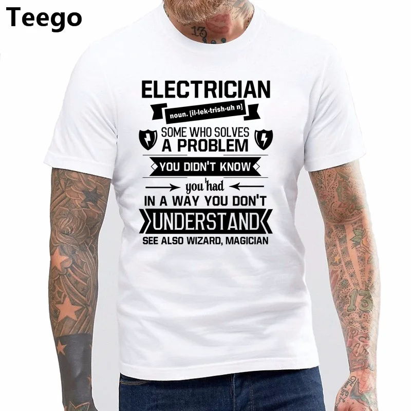 

O-neck T Shirt Harajuku Tops Tees Electrician T Shirt , I'm An Electrician T Shirt