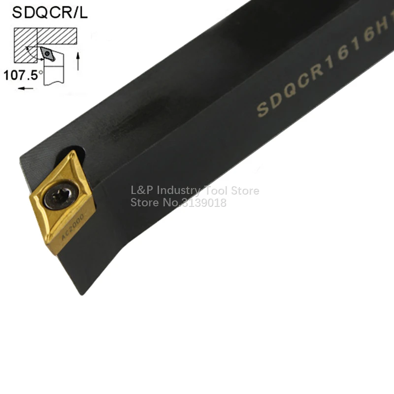 Хорошее качество 107,5 градусов 10*10 мм SDQCR1010H07 SDQCL1010H07 цилиндрический внешнего держатели не включая лезвие