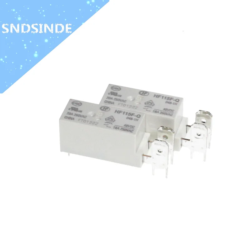 

100%Original New HONGFA HF HF115F-Q JQX-115F-Q 048-1H JQX-115F-Q-048-1H HF115F-Q-048-1H 20A 48VDC Power Relay