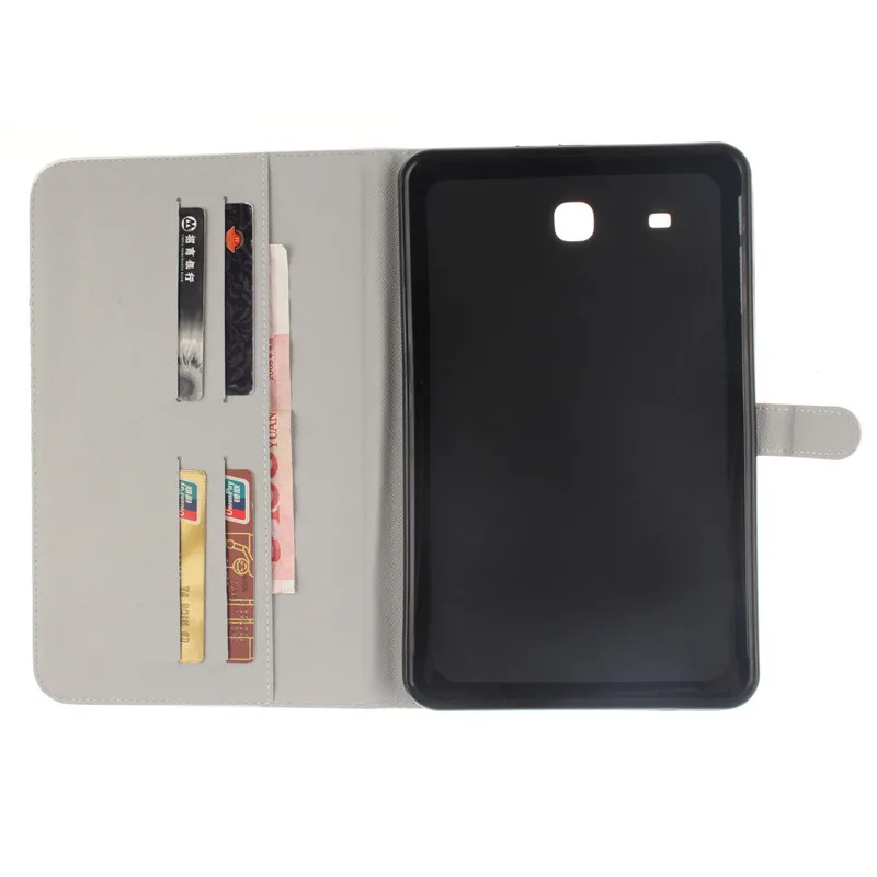 For Samsung Galaxy Tab E 9.6 Case for T560 SM-T560 T561Tablet Clouds Wallet Flip Cover Stand PU Leather Case Protective Skin  (61)