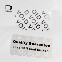 Новинка, гарантия качества, матовые Серебристые наклейки, ПЭТ самоклеющиеся этикетки, оставляющие слово "пустота", если удалены 30*15 мм, 700 шт. в партии